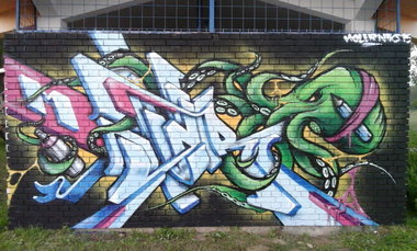 Graffiti Wall - Photo by pannonian - Moler, Niks