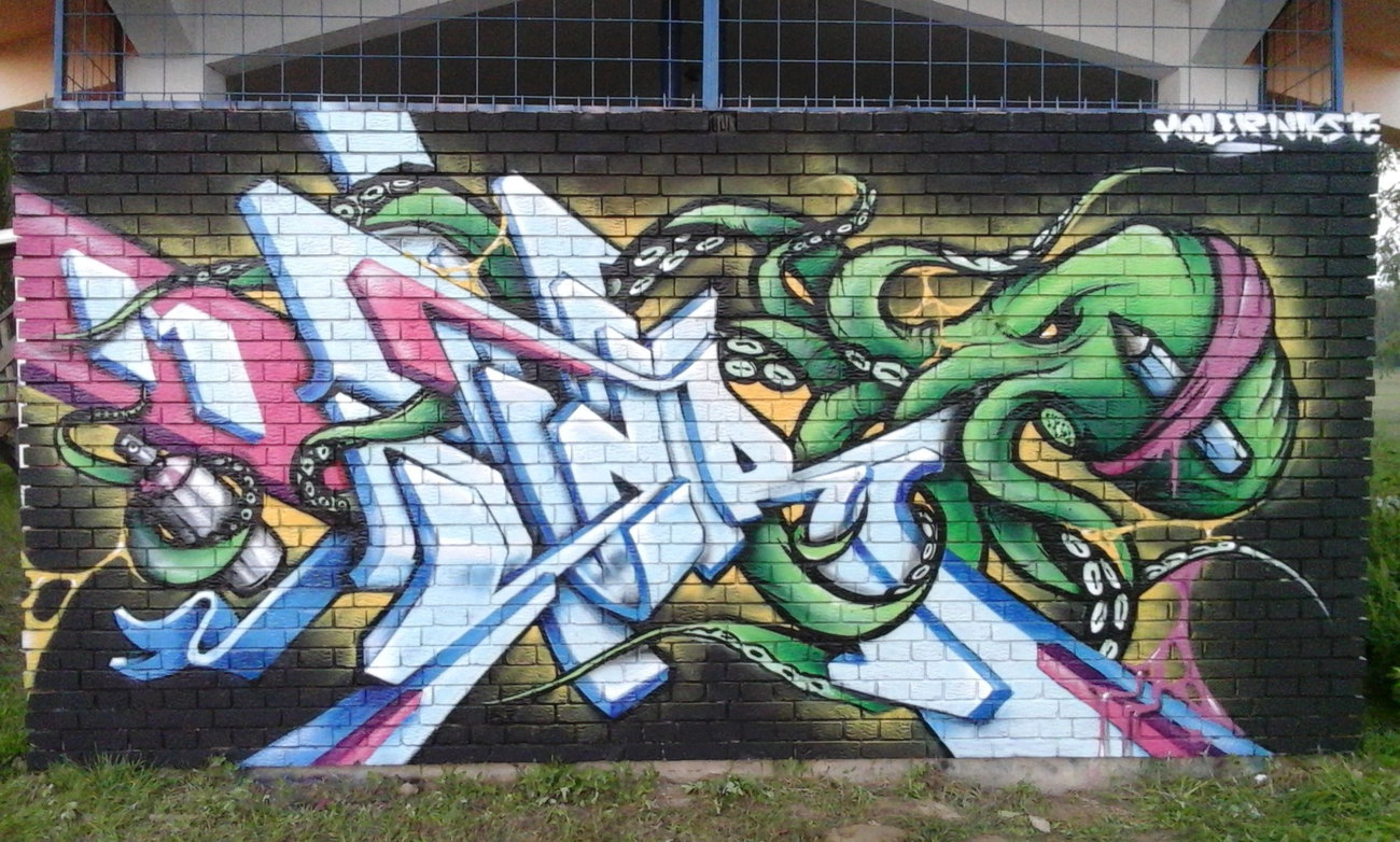 Graffiti Wall - Photo by pannonian - Moler, Niks