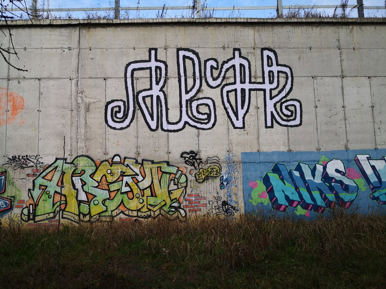 Graffiti Wall - Photo by pannonian - argon, uh