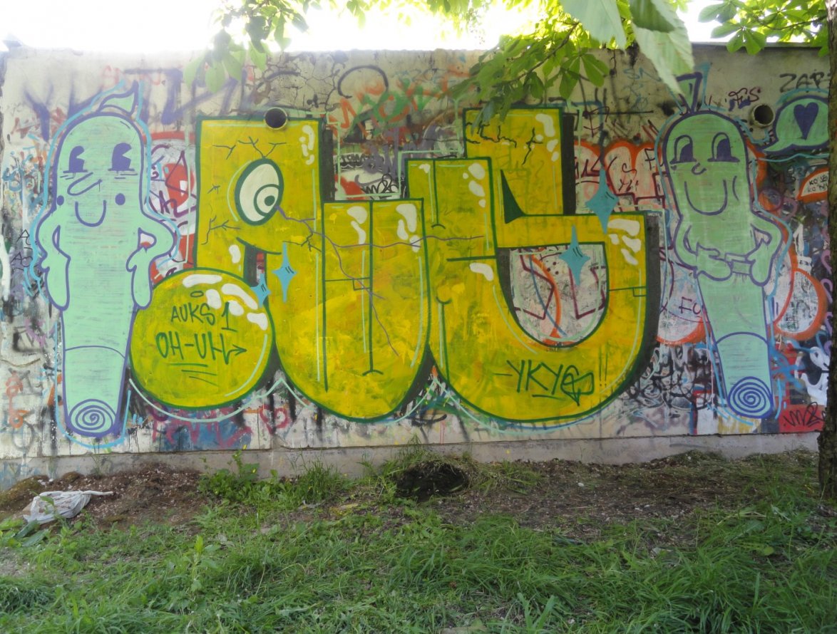 Graffiti Bombing - Photo by pannonian - Oh-Uh, Auks (2014)