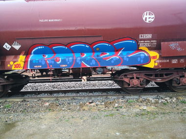 Graffiti Train - Photo by pannonian - porez