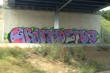 Graffiti Bombing - Photo by panzerknacker - Demo, grim