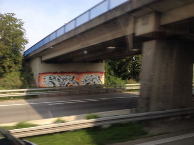 Graffiti Bombing in Heidelberg - Photo by panzerknacker - nose, yes