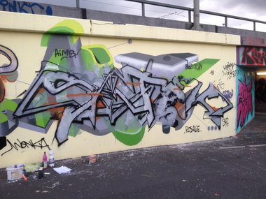 Graffiti Wall - Photo by panzerknacker - satek