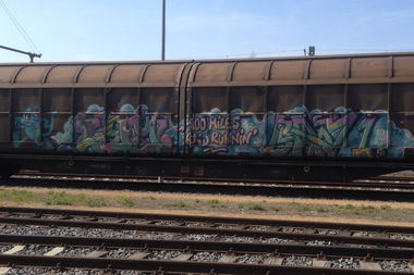 Graffiti Train - Photo by panzerknacker - Zay, jbcb, bay