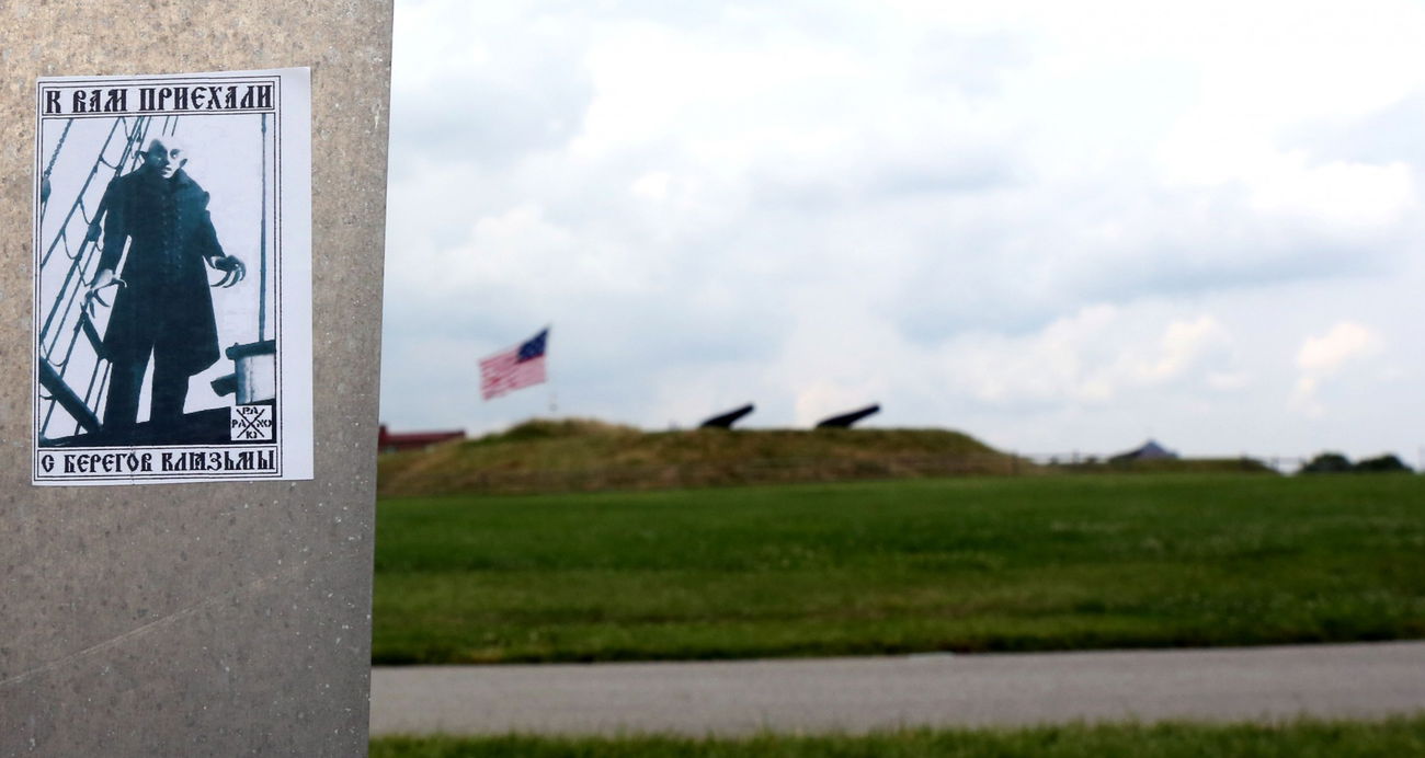 Graffiti Artwork - Photo by paranoiq - sticker, nosferatu, usa (2015)