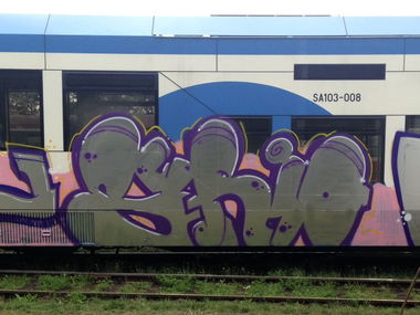 Graffiti Train in Szczecin - Photo by pardonmefrench (2014)