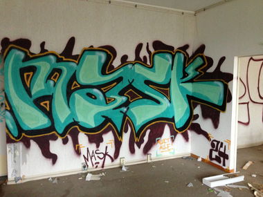 Graffiti Wall in Magdeburg - Photo by partytime - Mask, 24, 24er (2013)