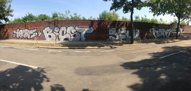 Graffiti Bombing in Magdeburg - Photo by partytime - Yamas, Biest, Skui (2013)