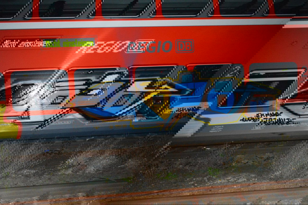 Graffiti Train in Magdeburg - Photo by partytime - SOra14, 24, 24er (2014)