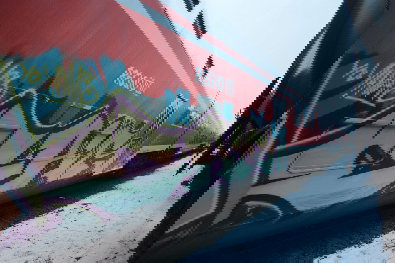 Graffiti Train - Photo by partytime - cais, 24, 24er (2014)