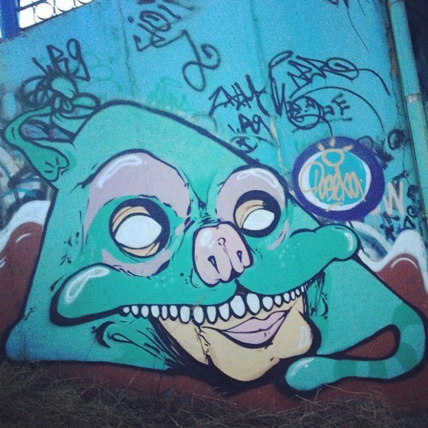 Graffiti Wall - Photo by paseka - character, russia (2014)