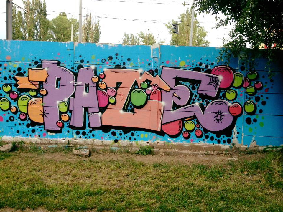 Graffiti Wall - Photo by pazh - throwup, bomb (2016)
