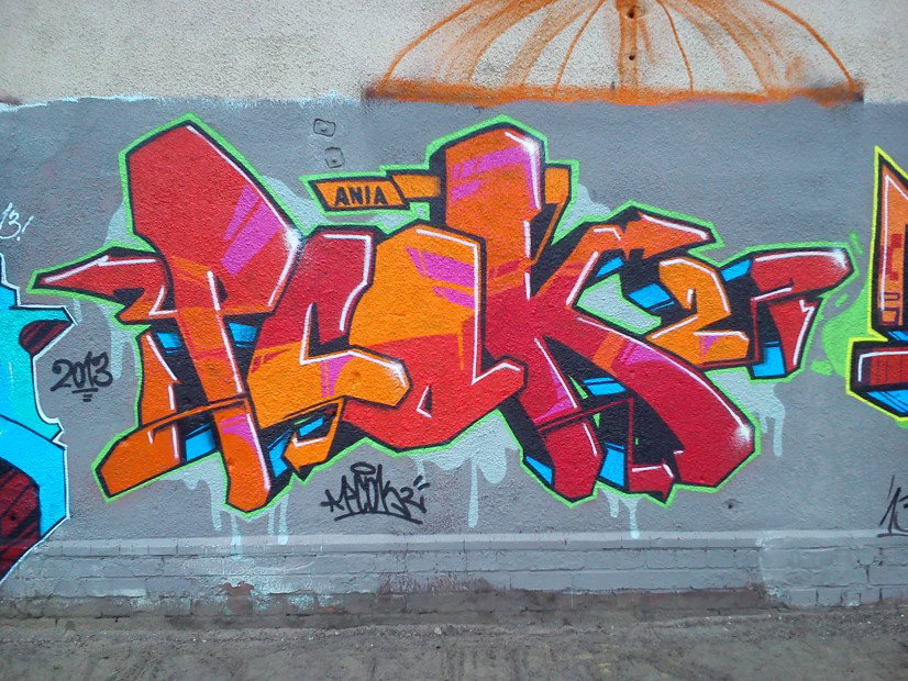 Graffiti Wall in ?wiebodzin - Photo by pcok2 (2013)