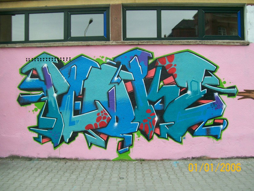 Graffiti Wall in ?wiebodzin - Photo by pcok2 (2010)