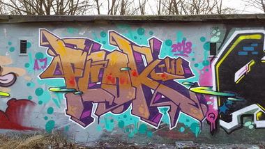 Graffiti Wall - Photo by pcok2 (2018)