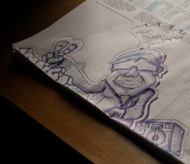 Graffiti Sketch - Photo by peacemaker - character, funky, hannover (2017)