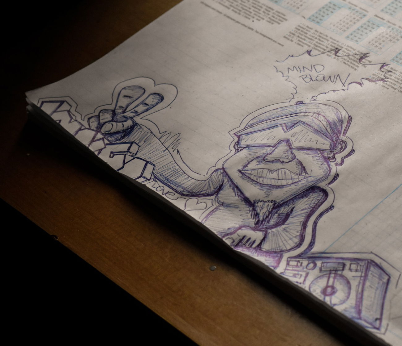 Graffiti Sketch - Photo by peacemaker - character, funky, hannover (2017)