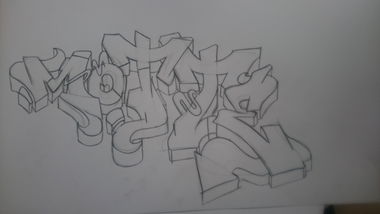 Graffiti Sketch - Photo by peacemaker - sketch, motte, graffiti