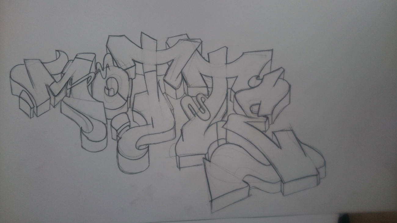 Graffiti Sketch - Photo by peacemaker - sketch, motte, graffiti