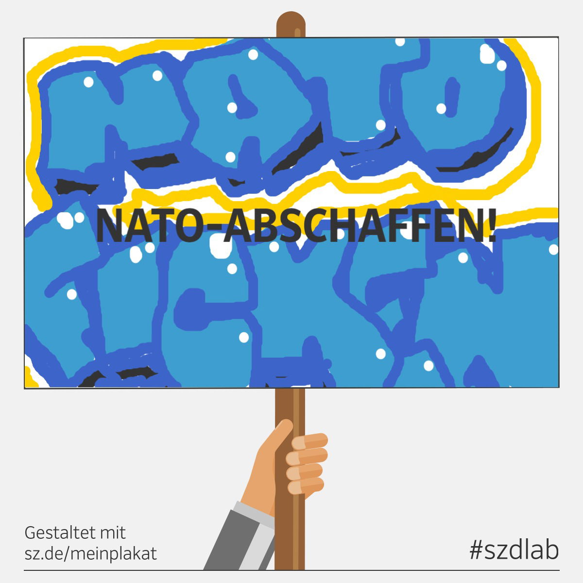 Graffiti Sketch - Photo by peacemaker - nato, abschaffen, süddeutsche