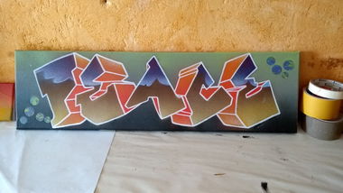 Graffiti Sketch - Photo by peacemaker - peace, peacemaker, canvas