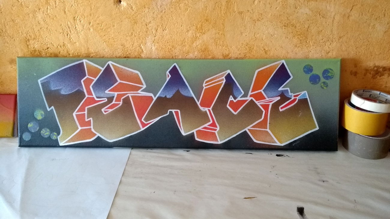 Graffiti Sketch - Photo by peacemaker - peace, peacemaker, canvas