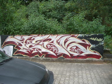 Graffiti Wall in South hoelderlin - Photo by peaks76 - peak7, dga, shc (2010)