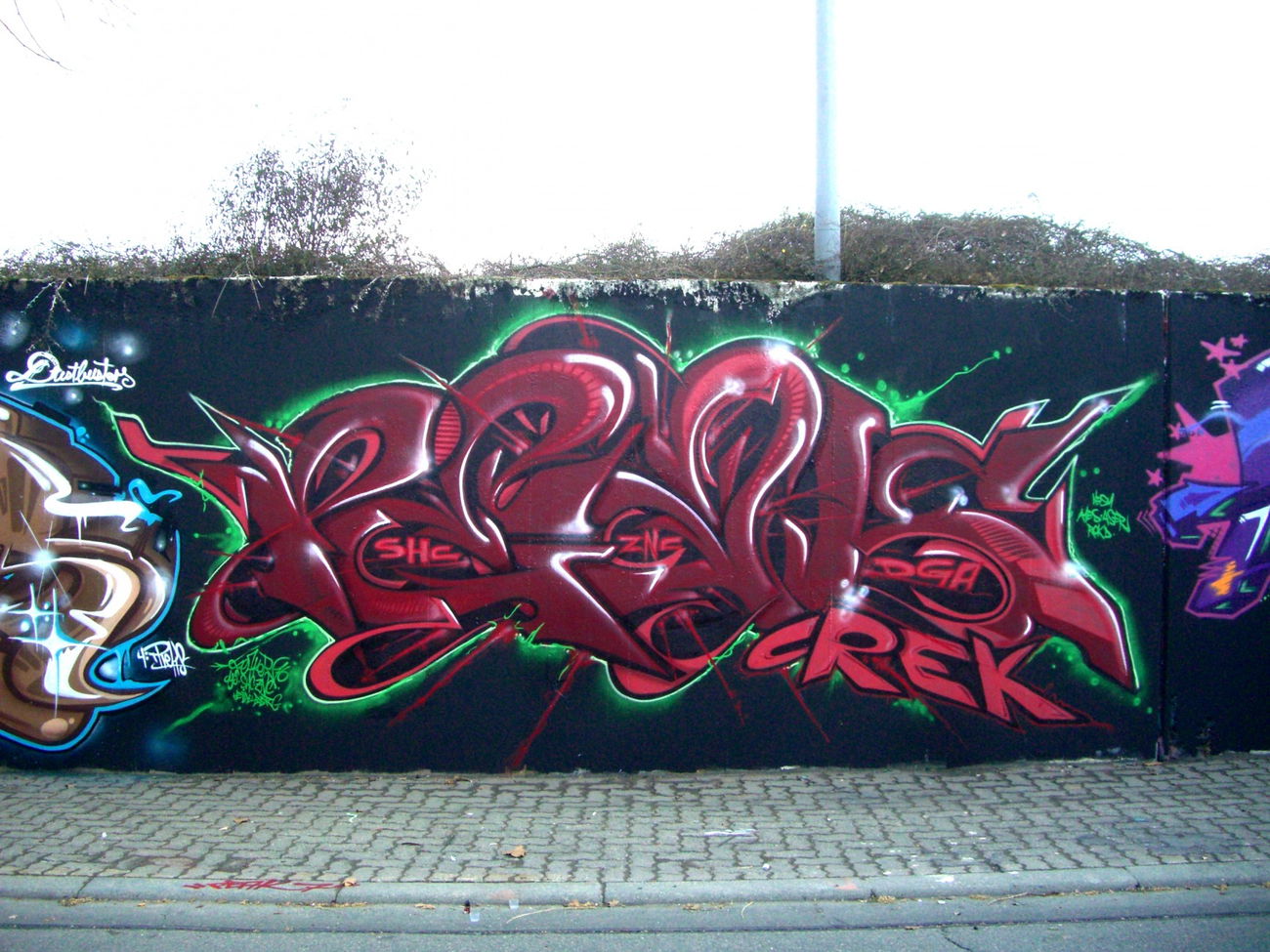 Graffiti Wall in Heidelberg - Photo by peaks76 - peak7, peaks, dubs (2010)