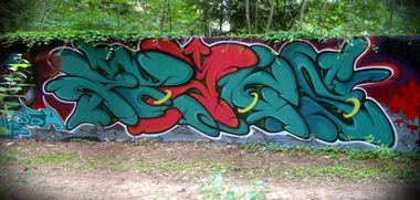 Graffiti Wall in Homburg - Photo by peaks76 - peak7, dga, shc (2010)