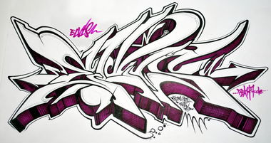 Graffiti Wall in SAARBRÜCKEN - Photo by peaks76 - peak7, dga, znc (2017)