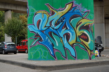 Graffiti Wall in Koblenz - Photo by peaks76 - peak7, peaks, dga (2009)