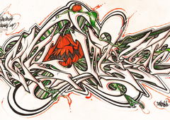 Graffiti Sketch - Photo by peaks76 - peak7, halloween (2015)