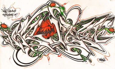 Graffiti Sketch - Photo by peaks76 - peak7, halloween (2015)