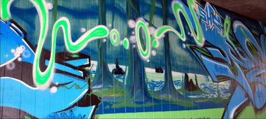 Graffiti Wall in Homburg - Photo by peaks76 - peak7, peaks176 (2017)