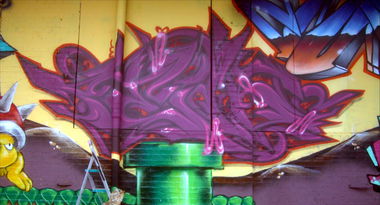 Graffiti Wall in Magdeburg - Photo by peaks76 - peak7, dga, shc (2013)