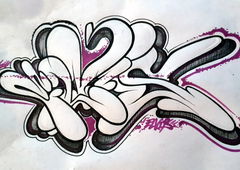 Graffiti Wall - Photo by peaks76 - peak7, dga, znc (2017)