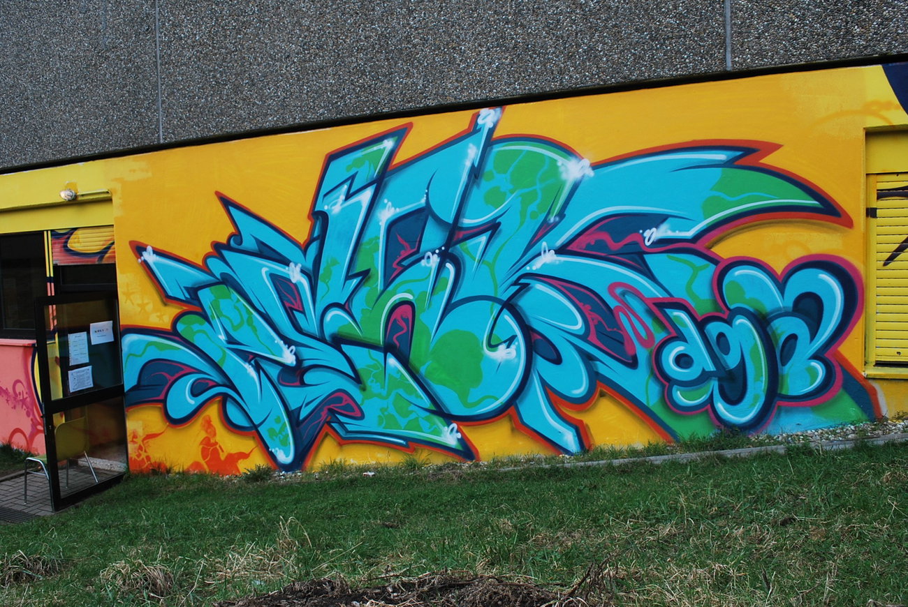 Graffiti Wall in Bexbach - Photo by peaks76 - peak7, peaks, bexbach (2013)