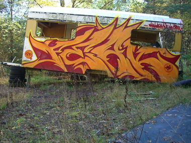 Graffiti Wall in Waldmohr - Photo by peaks76 - peak7, peaks176, mickey (2009)