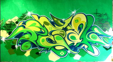 Graffiti Wall in South hoelderlin - Photo by peaks76 - peak7, dga, shc (2009)