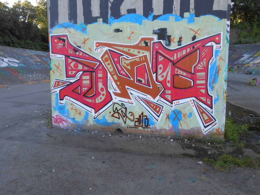 Graffiti Wall in Hamburg - Photo by peep - ega, eigba, Hamburg