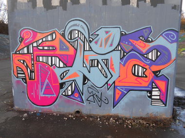 Graffiti Wall in Hamburg - Photo by peep - eigba, ega, eac