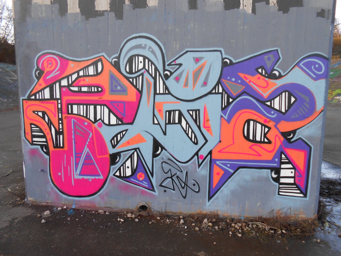 Graffiti Wall in Hamburg - Photo by peep - eigba, ega, eac