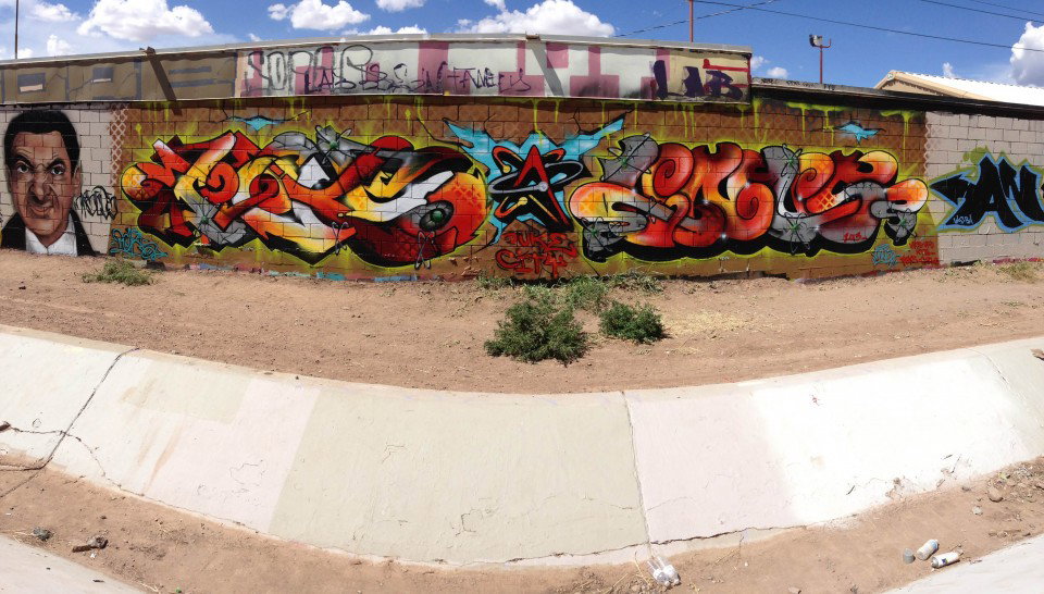 Graffiti Wall in Albuquerque - Photo by peks121 - peks, pex, peks121 (2013)