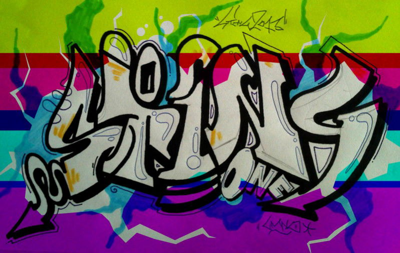 Graffiti Sketch in Wwa - Photo by personline - sting, pers, ktr (2013)