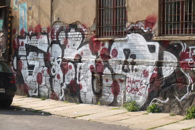 Graffiti Bombing in Leipzig - Photo by pewpew - giro, leipzig