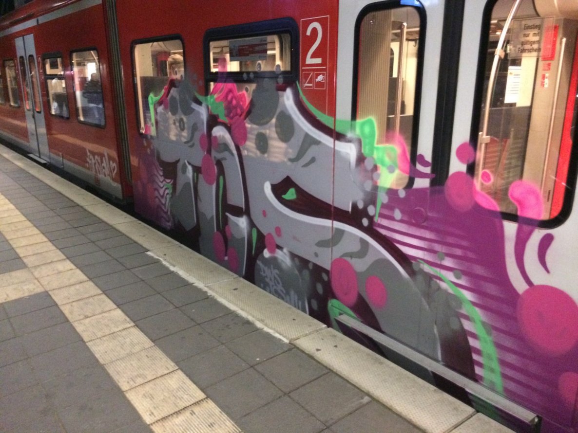 Graffiti Train in Hannover - Photo by pewpew - sioc, tcs (2014)
