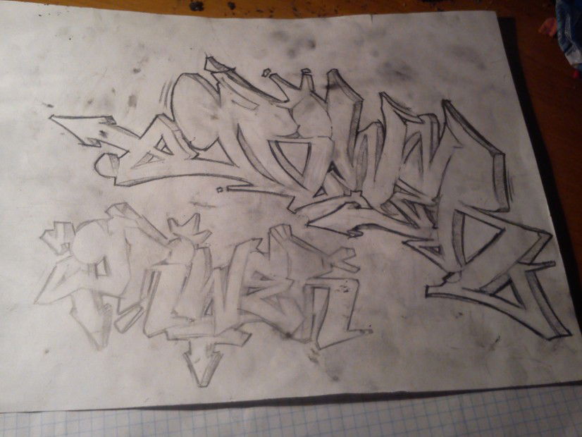 Graffiti Sketch - Photo by ph0to - grower, sketch, stoned (2013)