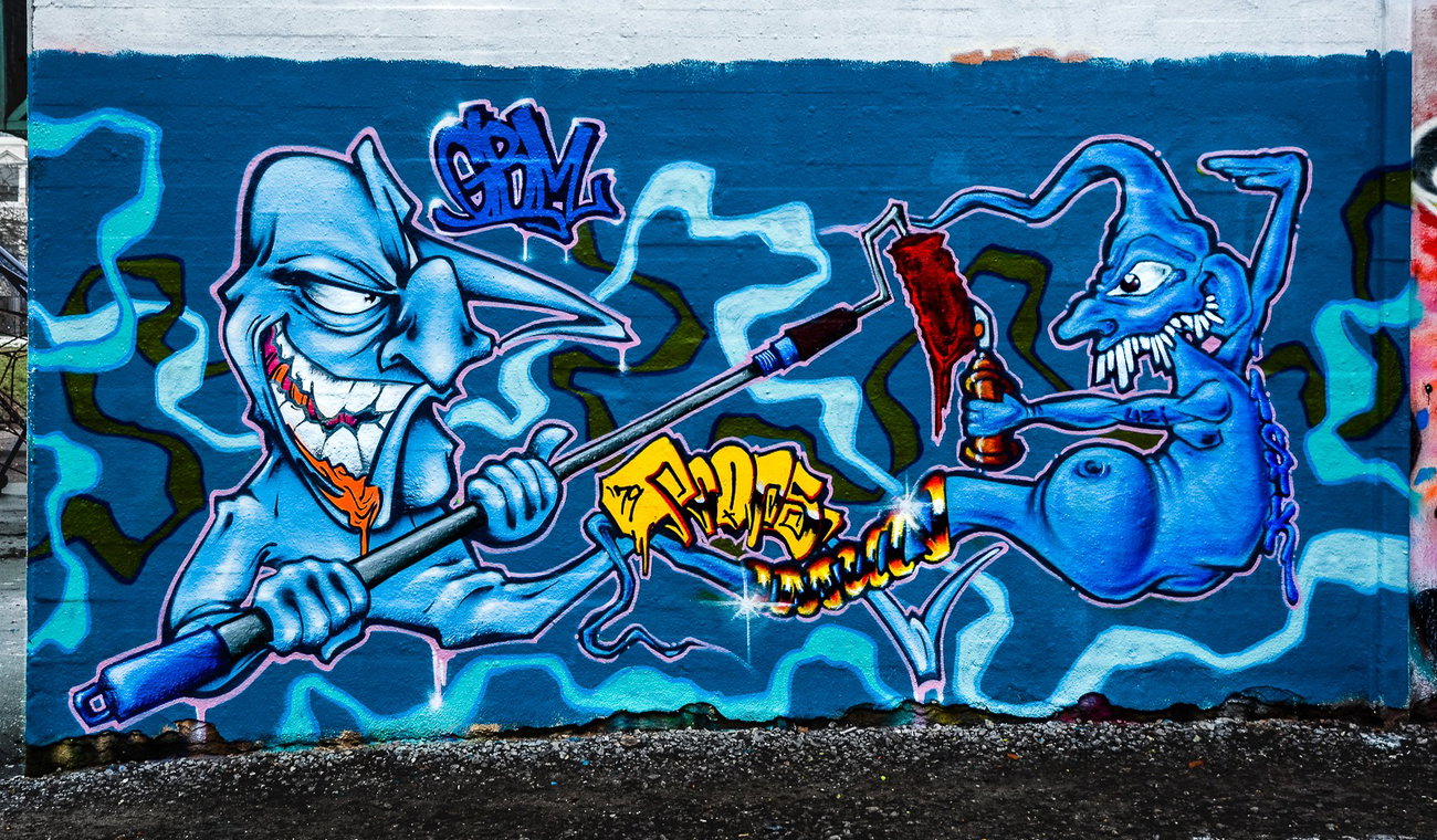 Graffiti Wall - Photo by pilotpirx - character, chari, hamburg
