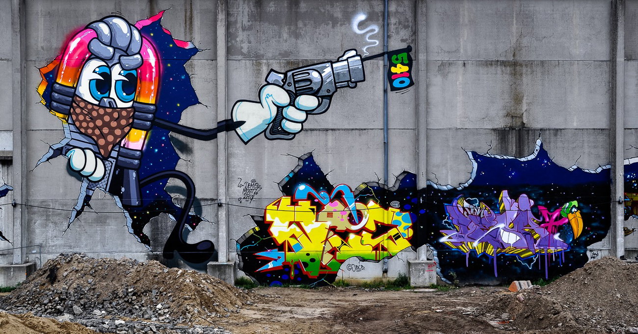 Graffiti Wall - Photo by pilotpirx - jbcb, jukeboxcowboys, jukebox